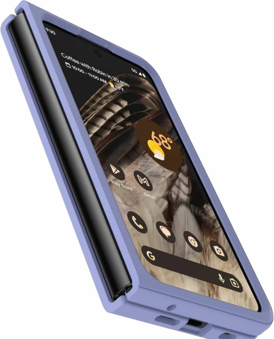 OtterBox Thin Flex Graphic Series Case for Google Pixel Fold - Purple Ivy Wallpaper Design Protective Cover