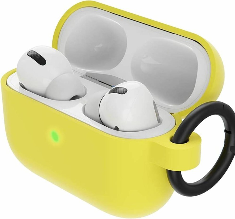 OtterBox Soft Touch Protective Case for AirPods Pro - Lightweight Yellow (Lemon Drop) Cover