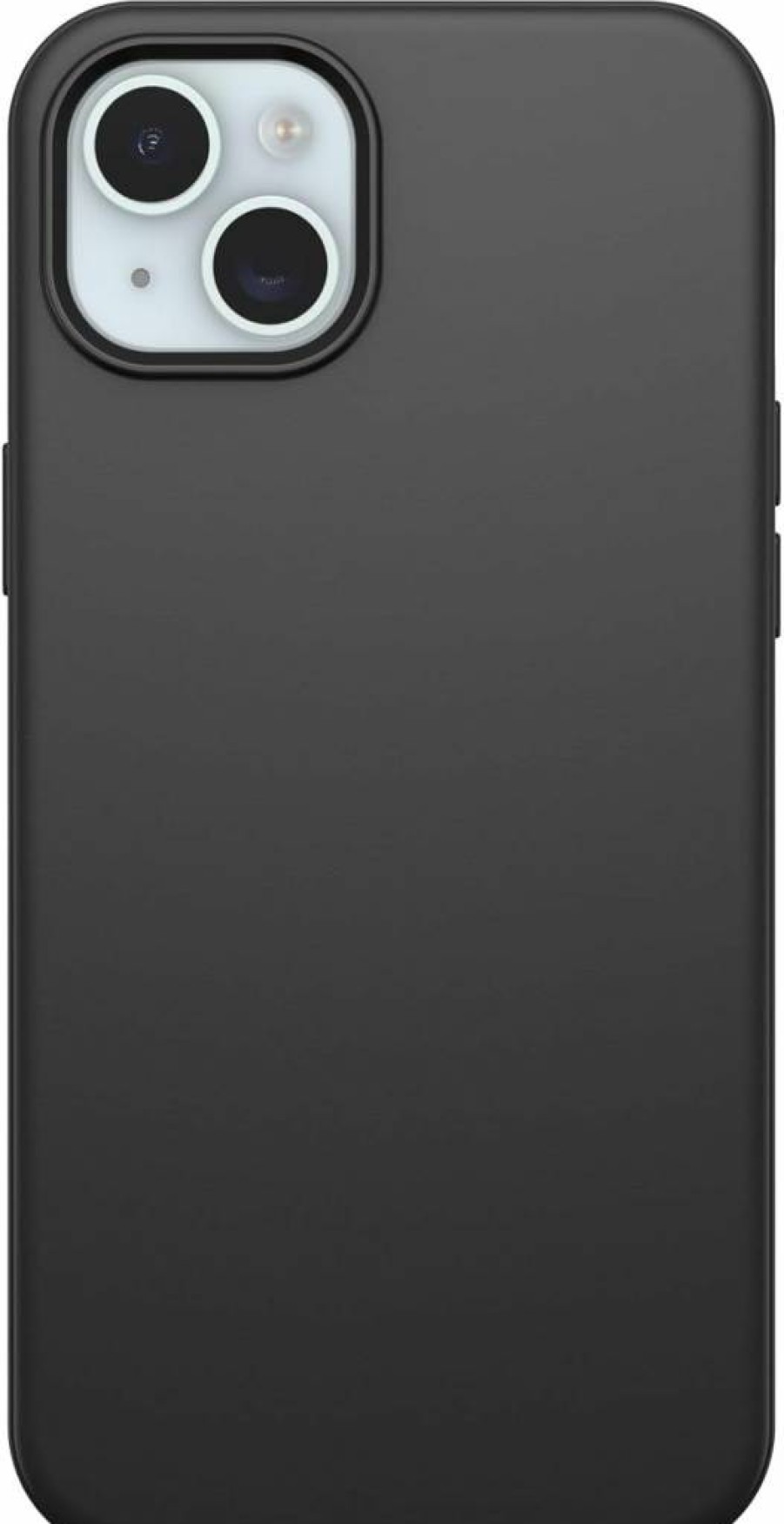 OtterBox Symmetry Series Case for iPhone 15 Plus & iPhone 14 Plus - Slim Protective Cover with Wireless Charging, Raised Edges, Polybag Packaging (Black)