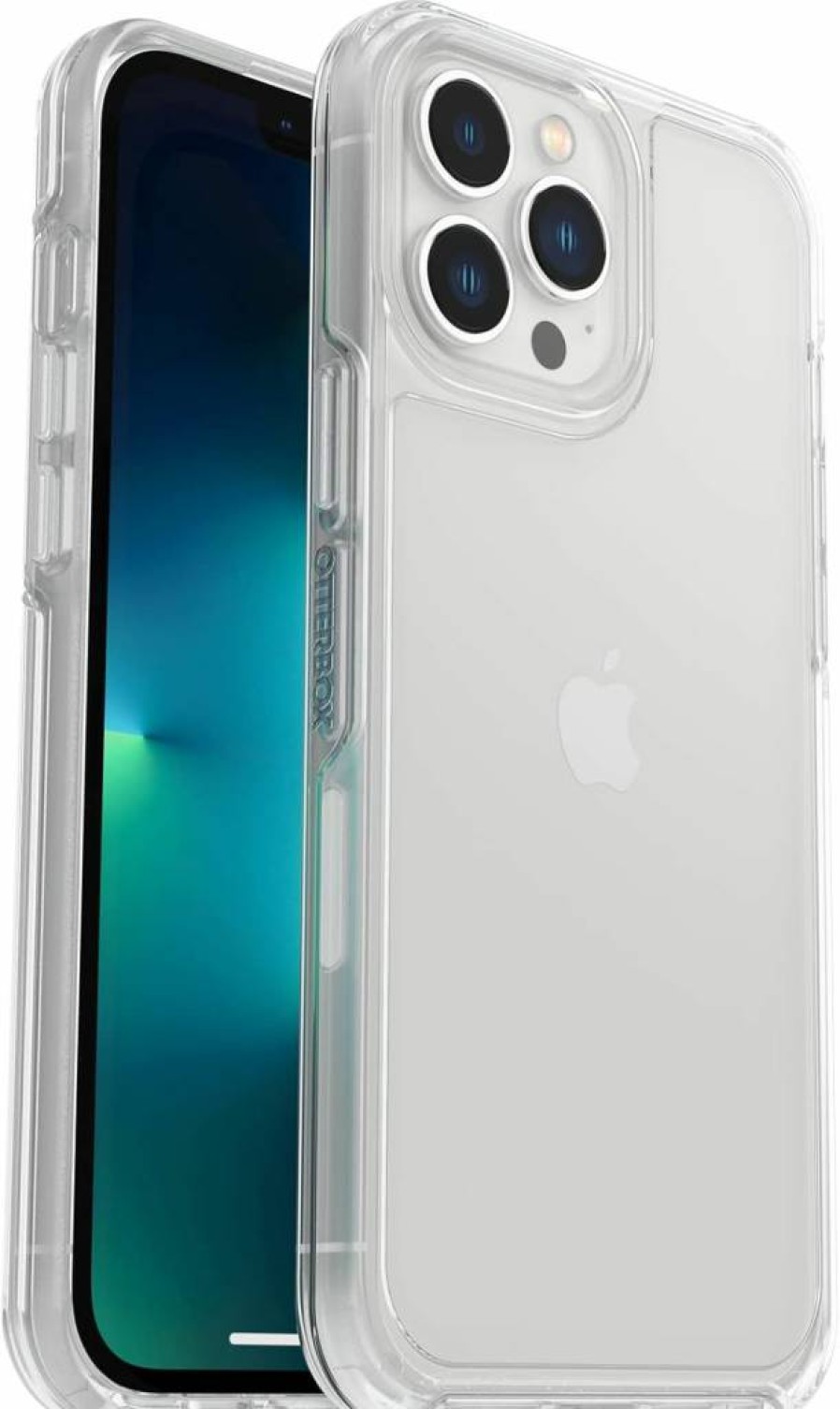 OtterBox Symmetry Series Case for iPhone 13 Pro - Slim Protective Cover with Wireless Charging, Raised Edges for Screen & Camera Protection - Business Bulk Packaging (Black)