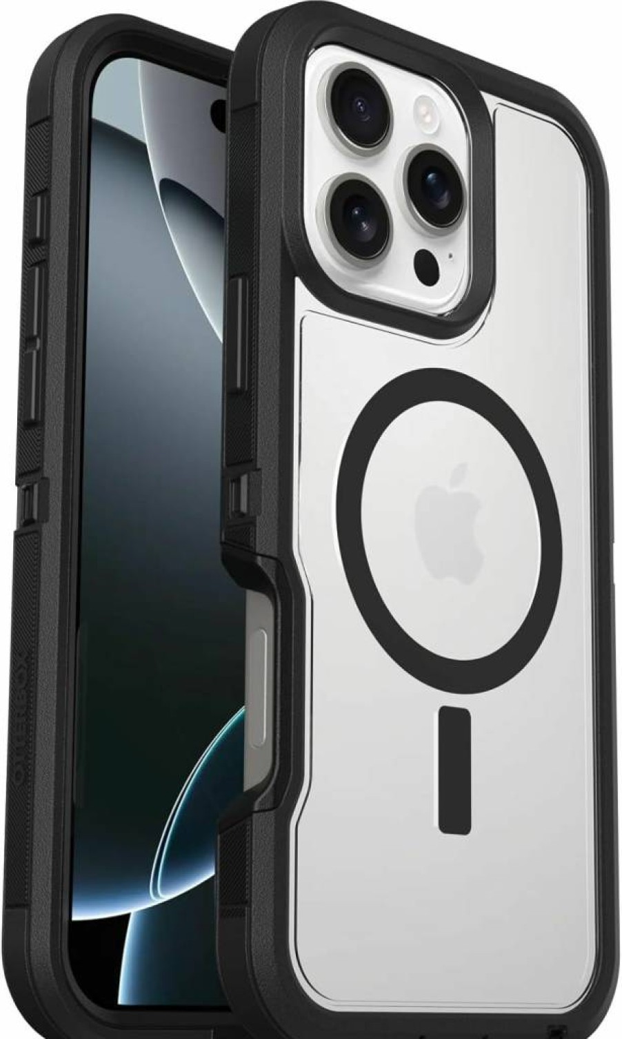 OtterBox Defender Series XT Clear Case for iPhone 16 Pro Max - Dark Side (Polybag Packaging)