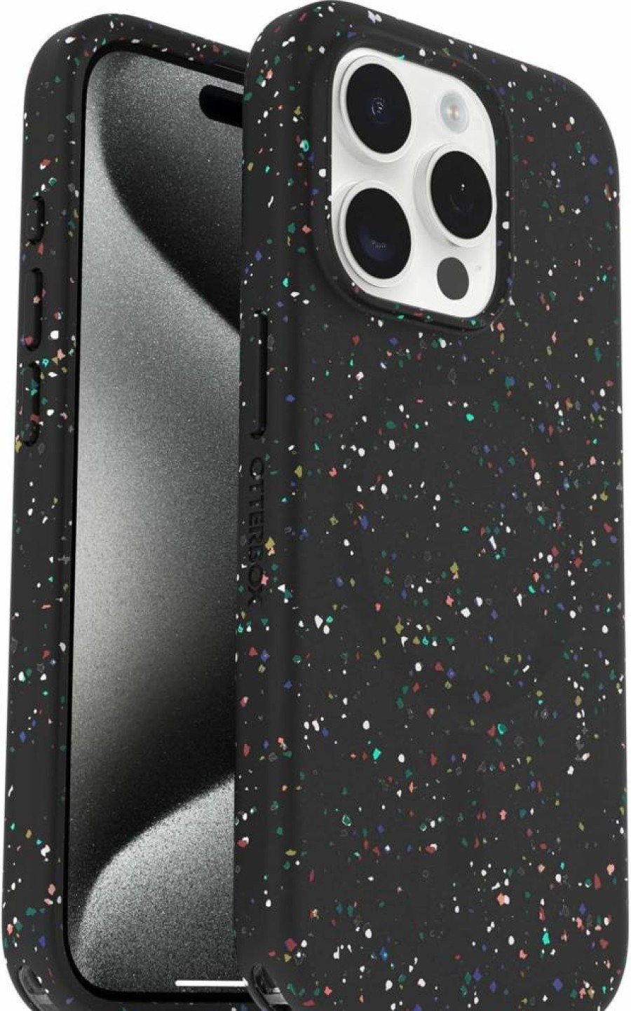 OtterBox Core Series MagSafe Case for iPhone 15 Pro - Blueberry Pie Blue, Slim Rubber Design, Camera Protection, Raised Screen Edge