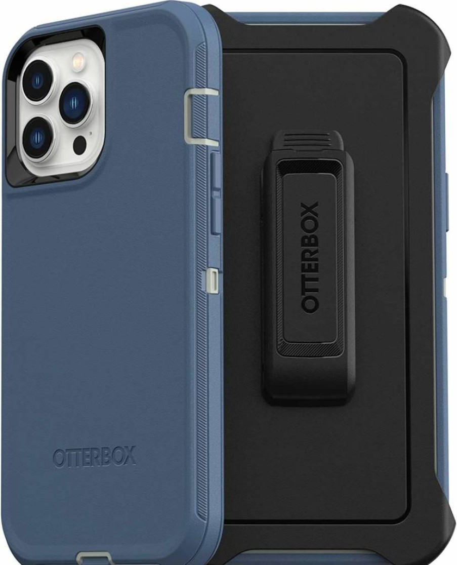 OtterBox Defender Series Case for iPhone 13 Pro Max & iPhone 12 Pro Max - Rugged American Flag Design with Holster Clip, Kickstand & Port Protection