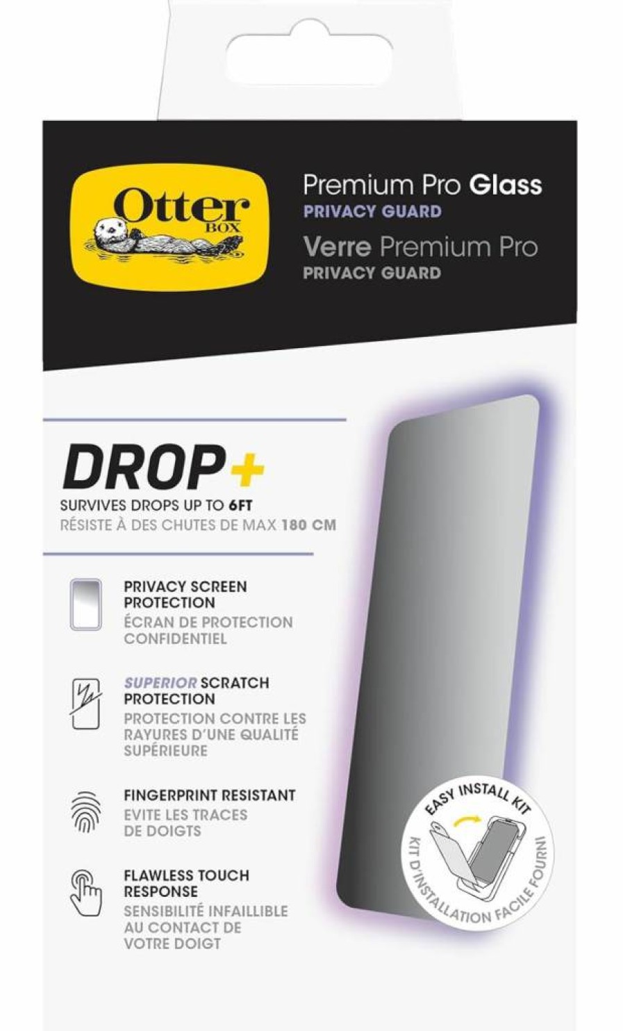 OtterBox iPhone 15 Pro Max Blue Light Blocking Screen Protector – Anti-Glare, Scratch-Resistant, Easy Install, Perfect Fit