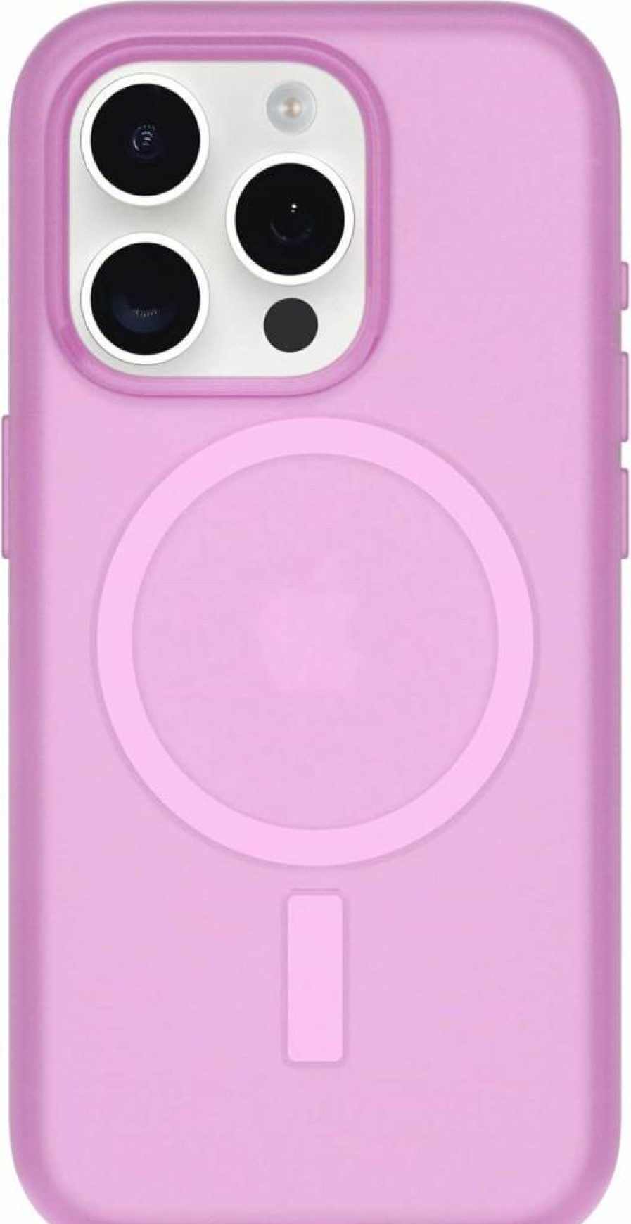 OtterBox Symmetry Series Soft Touch Case for iPhone 15 Pro with MagSafe - Beet It Purple, Sleek Rubber Design, Smooth Finish, Camera Protection, Raised Screen Lip
