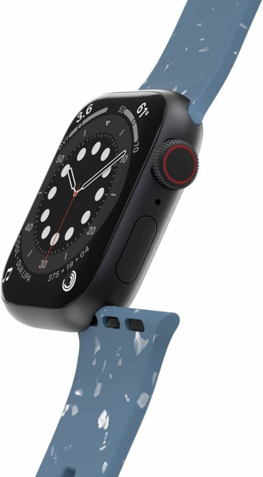 OtterBox All Day Band for Apple Watch Series 1-9 (38mm/40mm/41mm) - Durable Blue/Grey Sport Strap