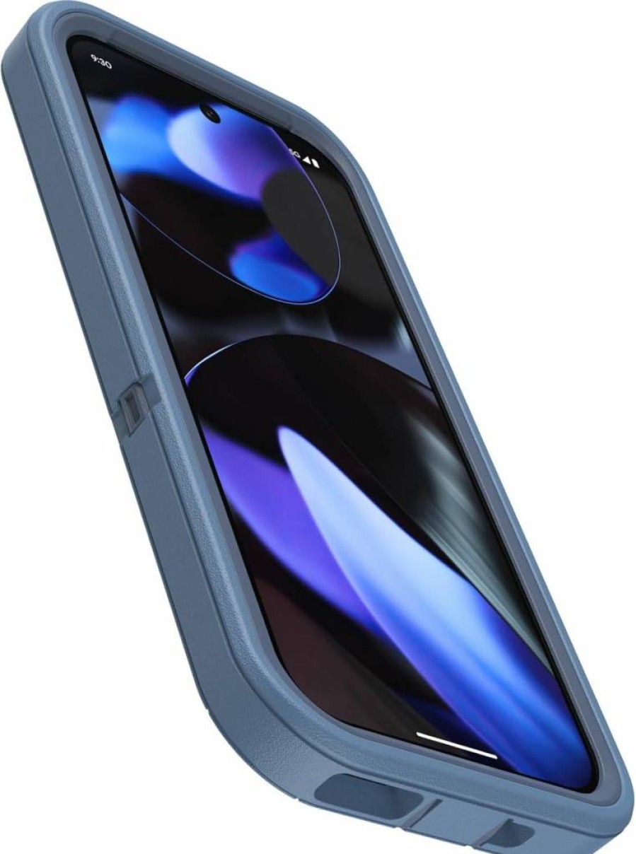 OtterBox Defender Series Rugged Case for Google Pixel 9 & 9 Pro - Black | Heavy Duty Protection with Holster Clip & Kickstand | Port Covers | Polybag Packaging