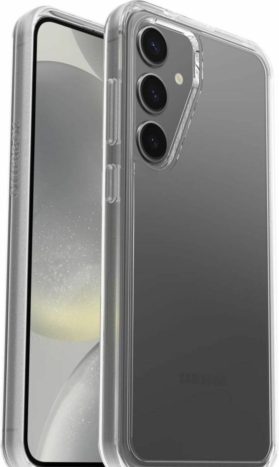 OtterBox Symmetry Series Clear Case for Samsung Galaxy S24+ - Slim Protective Cover with Raised Edges, Wireless Charging Compatible