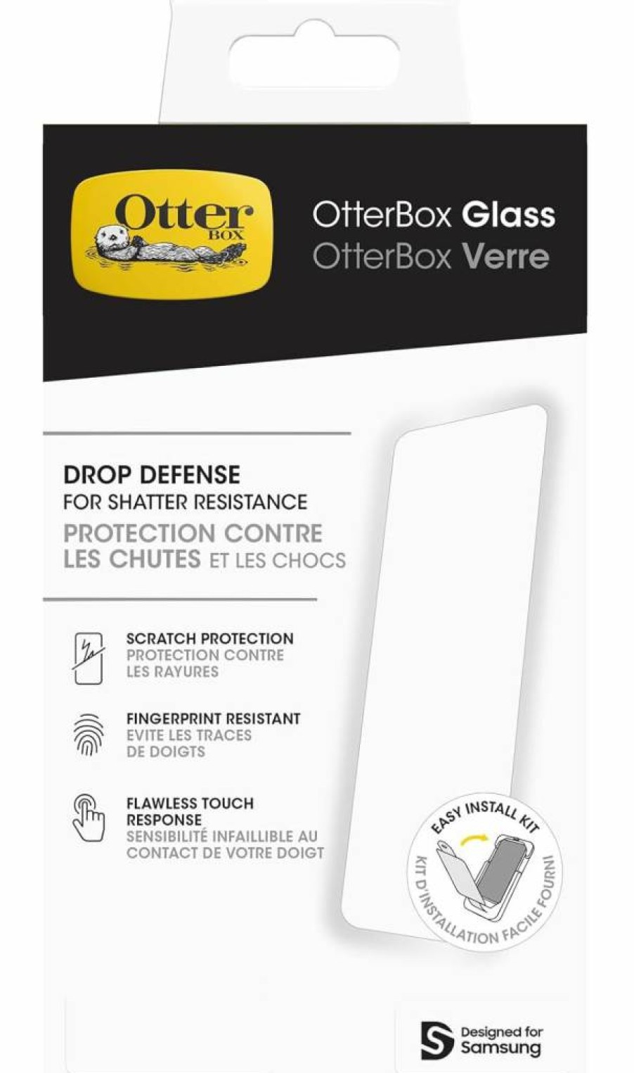 OtterBox Tempered Glass Screen Protector for Samsung Galaxy A15 5G - Anti-Scratch, Fingerprint Resistant, Crystal Clear Protection (Bulk Packaging)