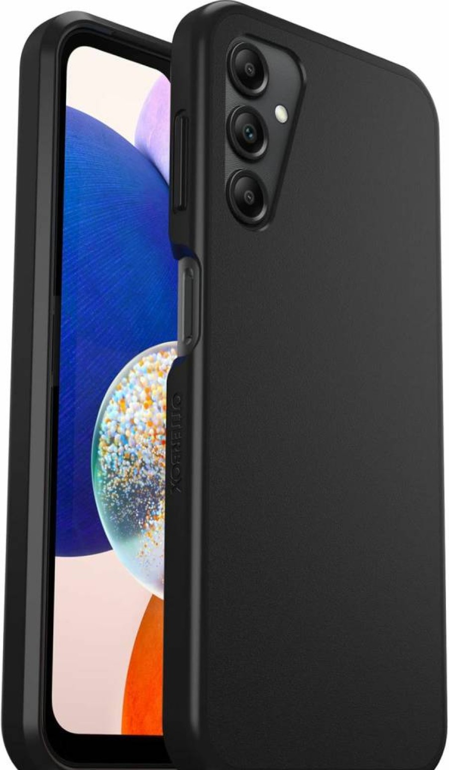 OtterBox Prefix Series Thin Protective Case for Samsung Galaxy A14 5G - Slim Black Cover with Raised Edges, Wireless Charging Compatible