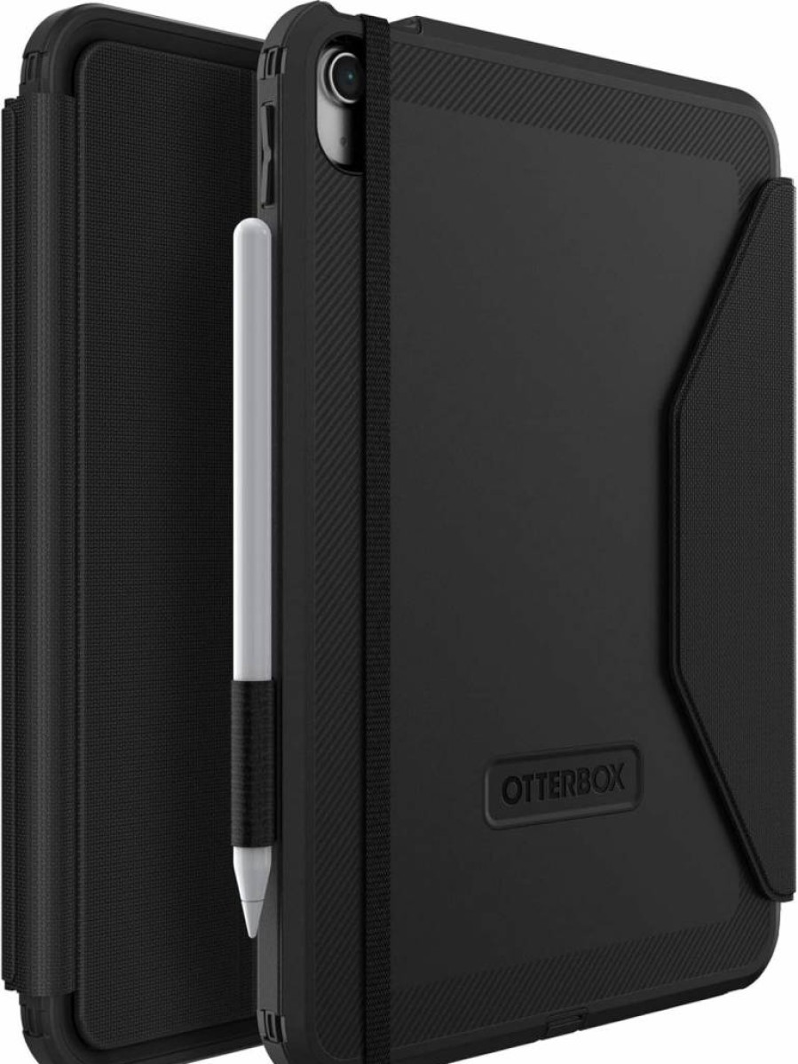 OtterBox Defender Series Business Case with Folio for iPad 10th Generation 10.9 Inch, Screenless Design, Black - Durable Protective Cover (Non-Retail Packaging)