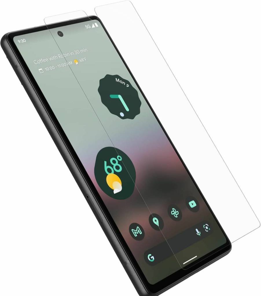 OtterBox Clearly Protected HD Clear Screen Protector for Google Pixel 6A - Anti-Scratch, Bubble-Free Installation