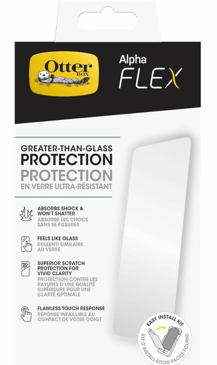 OtterBox Google Pixel 8 Pro Screen Protector - Tempered Glass, Anti-Fingerprint, Easy Install, Flawless Touch, Bulk Packaging for Business