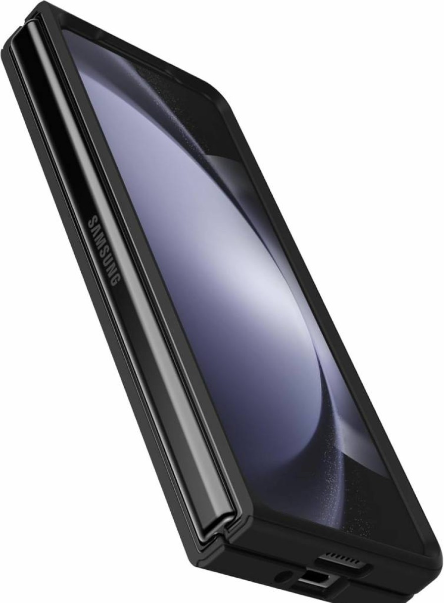 OtterBox Thin Flex Series Case for Samsung Galaxy Z Fold 5 - Black, Ultra-Slim Protective Cover with Soft Edges, 5G & Wireless Charging Compatible