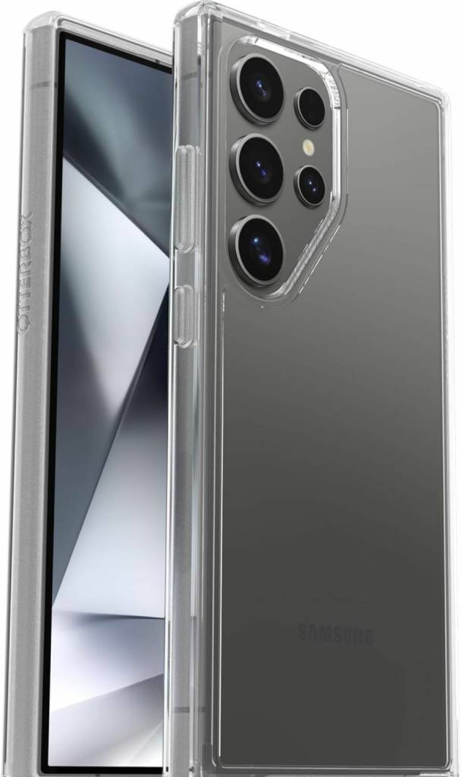 OtterBox Symmetry Series Clear Case for Samsung Galaxy S24 Ultra - Slim Protective Cover with Raised Edges, Wireless Charging Compatible