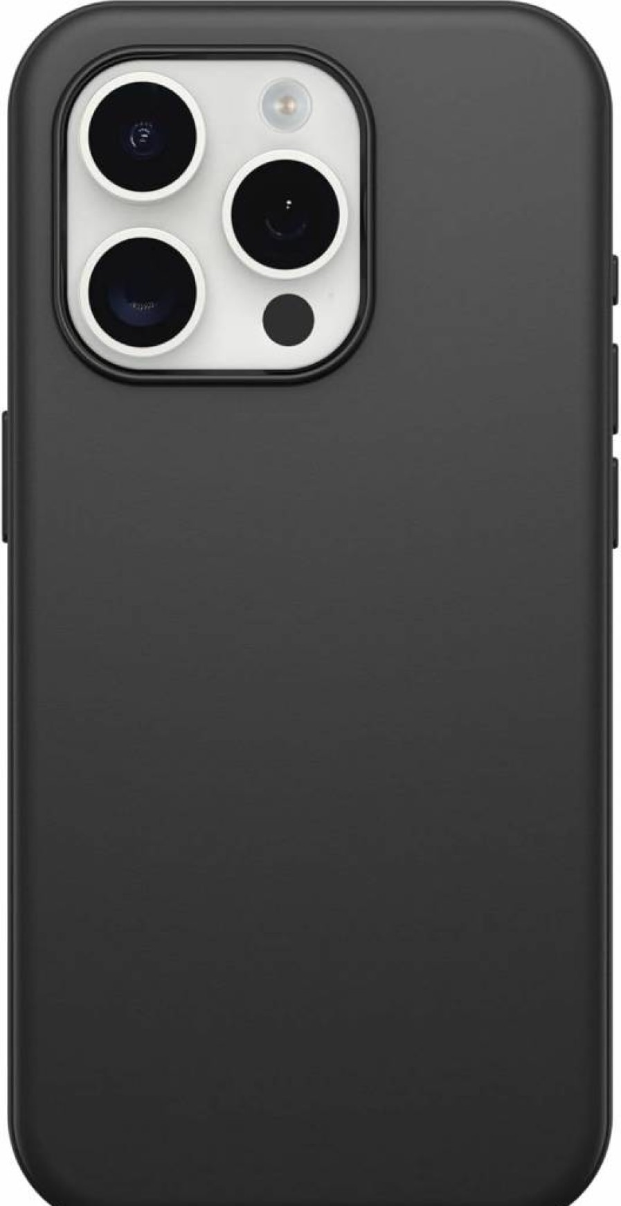 OtterBox Symmetry Series Case for iPhone 15 Pro - Black, MagSafe Compatible, Ultra-Sleek Protection with Raised Edges for Camera & Screen (Polybag Packaging)