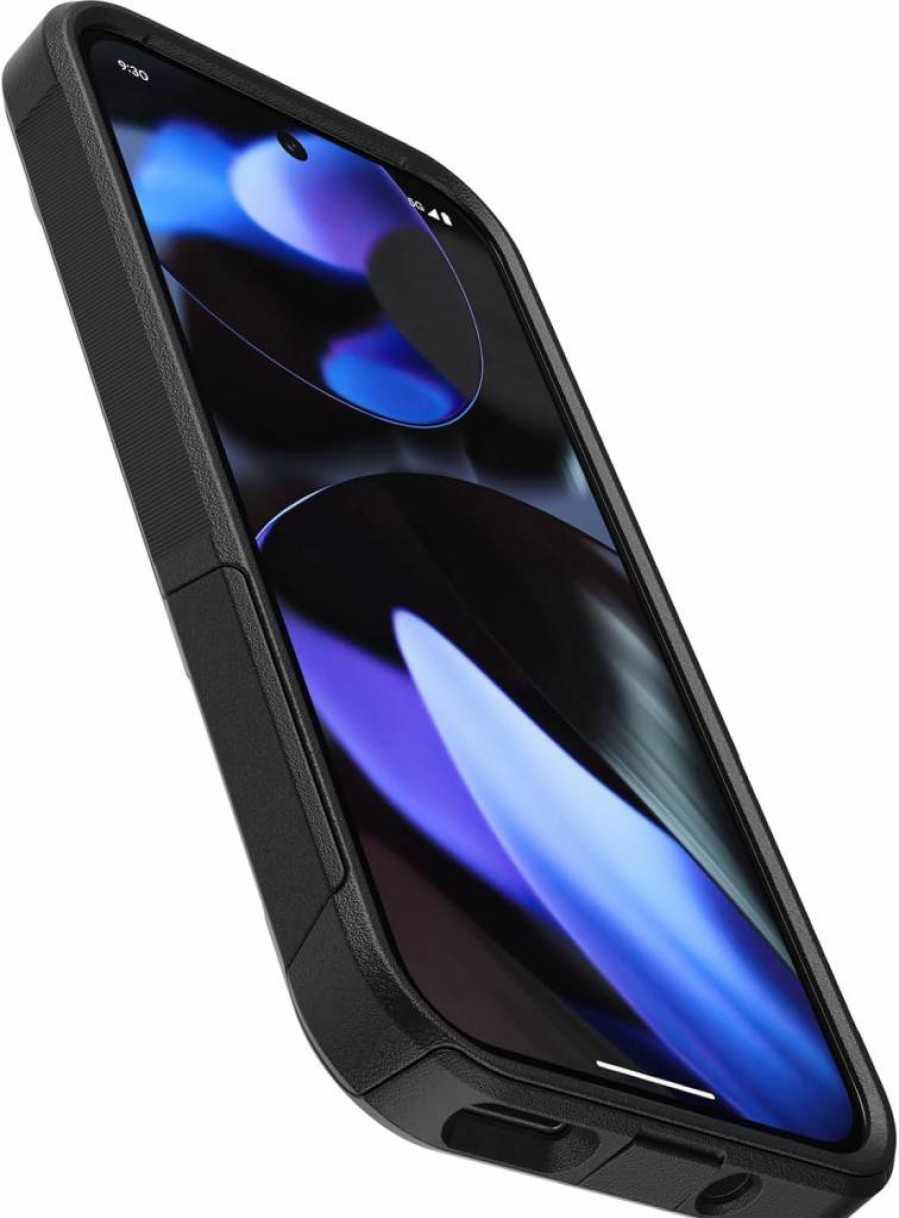 OtterBox Commuter Series Case for Google Pixel 9 & 9 Pro - Slim Protective Cover with Wireless Charging, Raised Edges for Screen & Camera Protection - Black