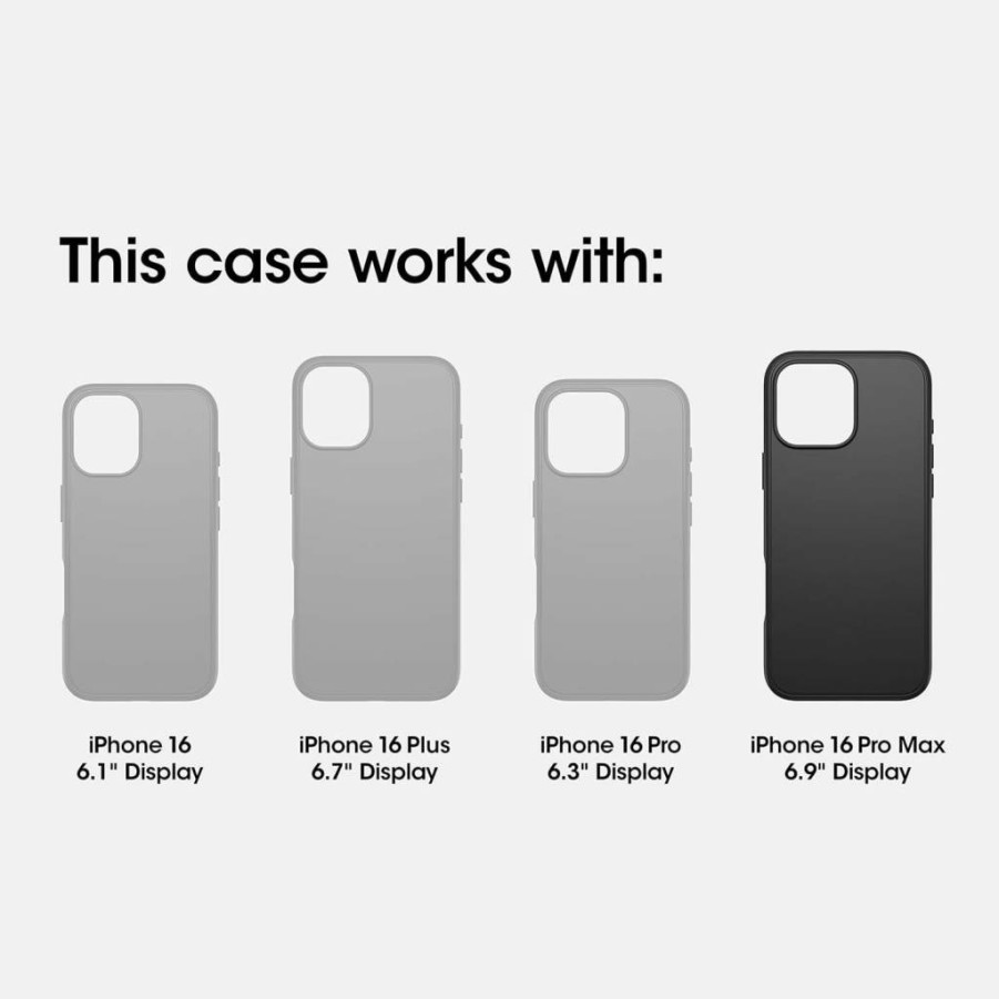 OtterBox Symmetry Series Clear Case for iPhone 16 Pro Max - Protective Baby Blue Jeans Design