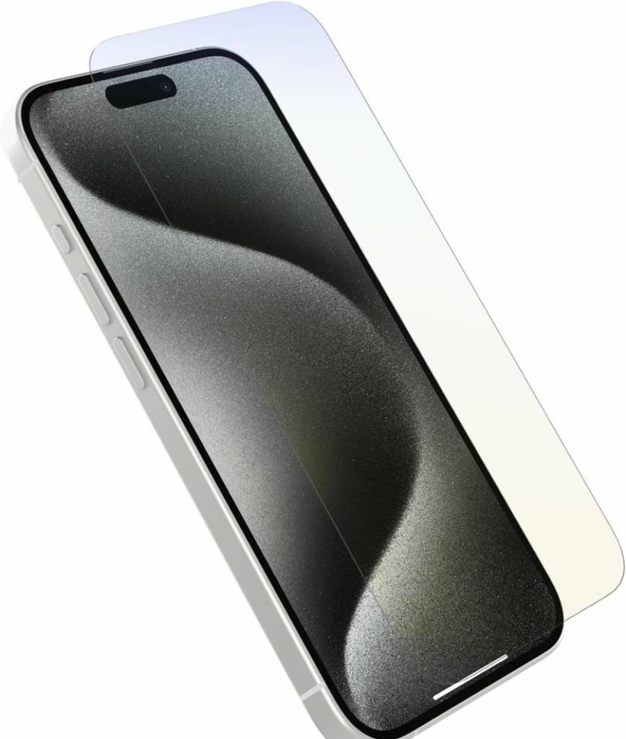 OtterBox iPhone 15 Pro Screen Protector - Premium Tempered Glass with Scratch Protection, Smudge Resistance & Easy Installation for Flawless Touch Response (Business Bulk Packaging)
