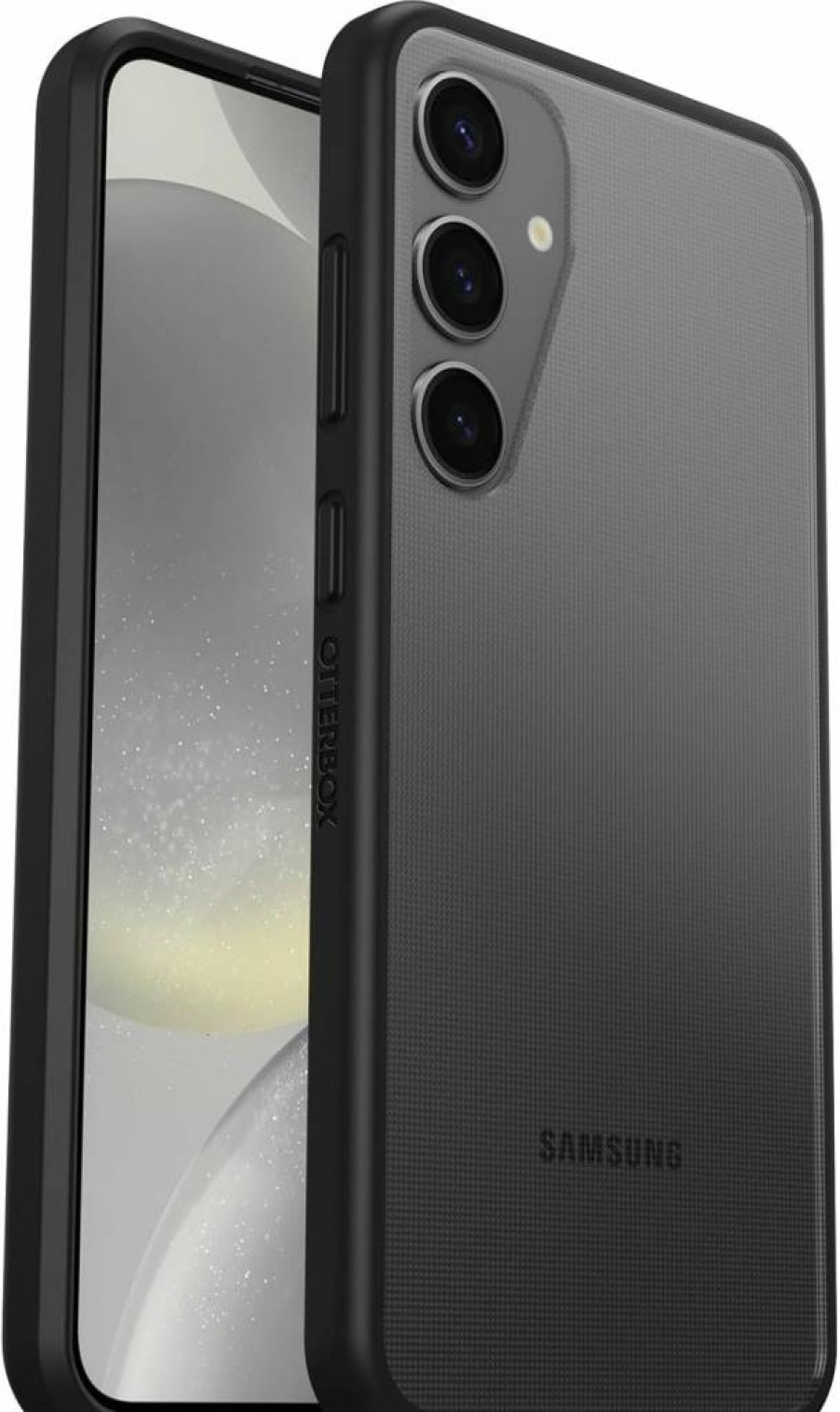 OtterBox Prefix Series Ultra-Thin Case for Samsung Galaxy S24+ | Black Crystal | Wireless Charging Compatible | Protective Raised Edges | Slim & Pocket-Friendly Design