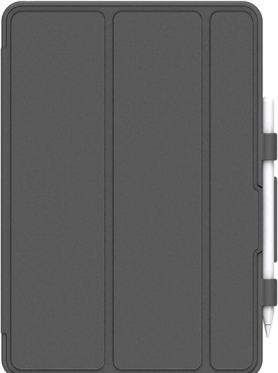 OtterBox Unlimited Series Folio Case Compatible with iPad 7th/8th/9th Gen 10.2" (2019-2021 Models) - Clear/Black Protective Cover - Polybag Packaging