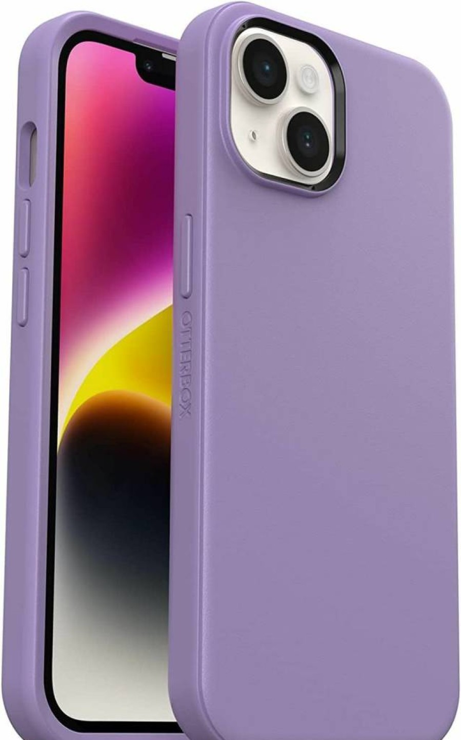 OtterBox Symmetry Series Case for iPhone 14 & iPhone 13 - Slim Protective Cover with Wireless Charging, Raised Edges for Screen & Camera Protection, Black