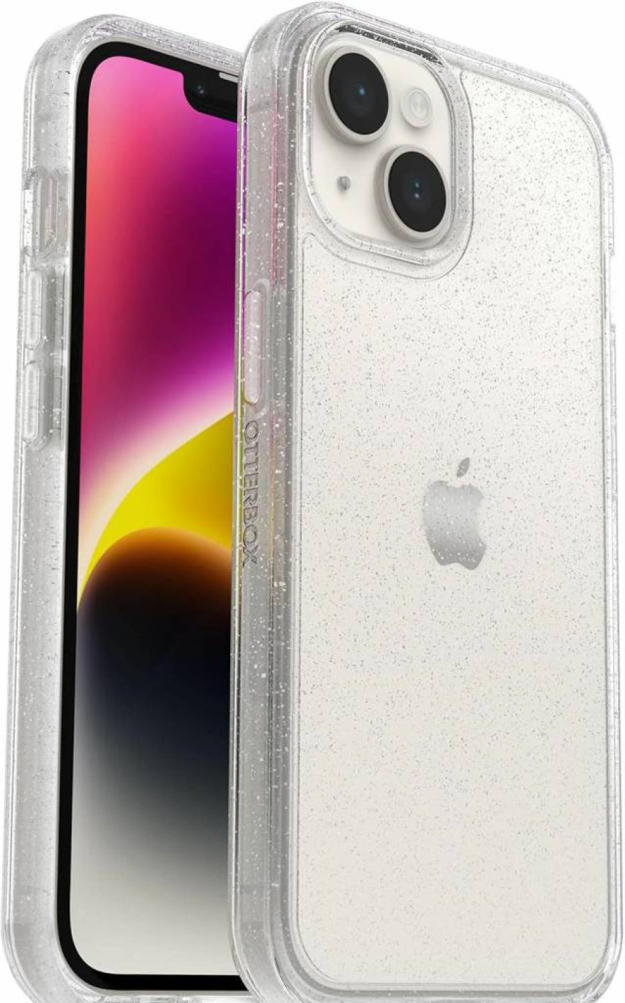 OtterBox Symmetry Series Case for iPhone 14 & iPhone 13 - Slim Protective Cover with Wireless Charging, Raised Edges for Screen & Camera Protection, Black