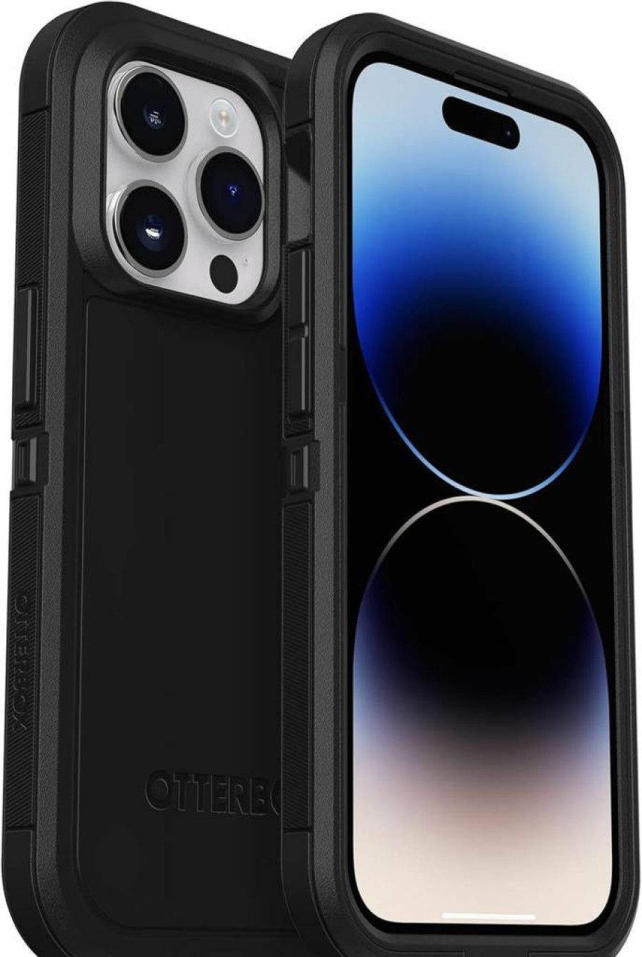 OtterBox Defender Series XT iPhone 14 Pro Max Case - Lavender Sky (Purple/Clear) Rugged MagSafe Compatible with Lanyard Attachment Screenless Design