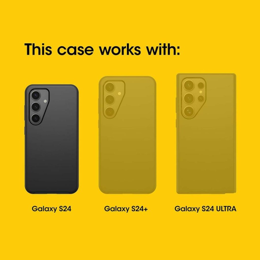 OtterBox Symmetry Series Case for Samsung Galaxy S24 Ultra - Soft Touch, Sleek Blue Design, Camera Protection & Raised Screen Lip