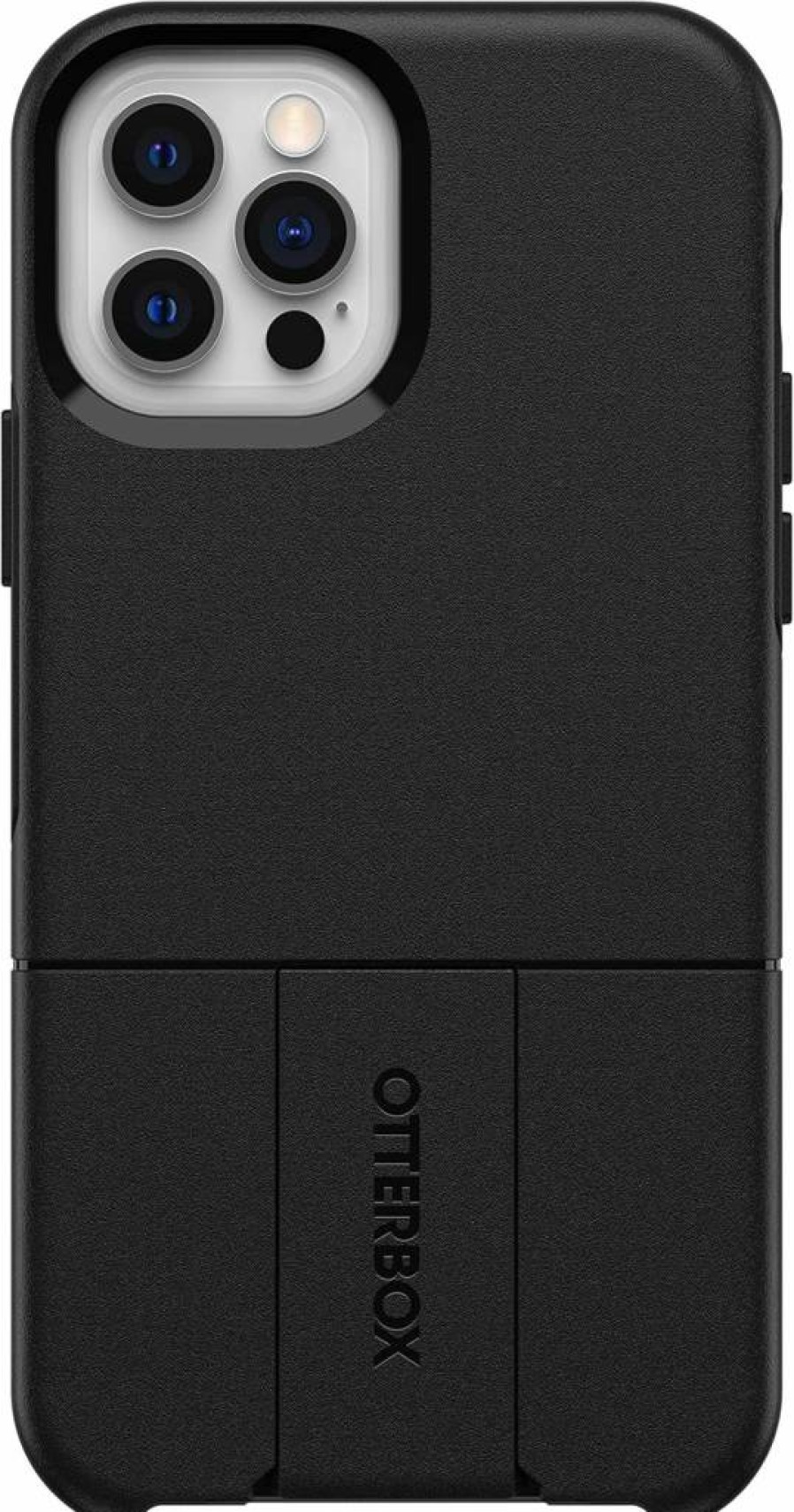 OtterBox Universe Series Protective Case for iPhone 12 & 12 Pro - Durable Black Cover (Polybag Packaging)