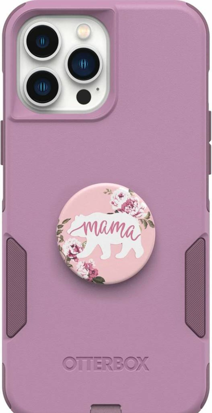 OtterBox Commuter Series Case for iPhone 12 Pro Max & iPhone 13 Pro Max with PopSockets PopGrip - Maven Way & Mama Bear Bundle