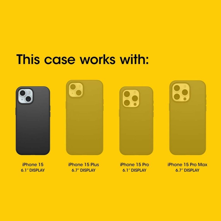 OtterBox Universe Series Case for iPhone 15 - Modular Protective Cover with Raised Edges, Ultra-Sleek Design, Black (Polybag Packaging)