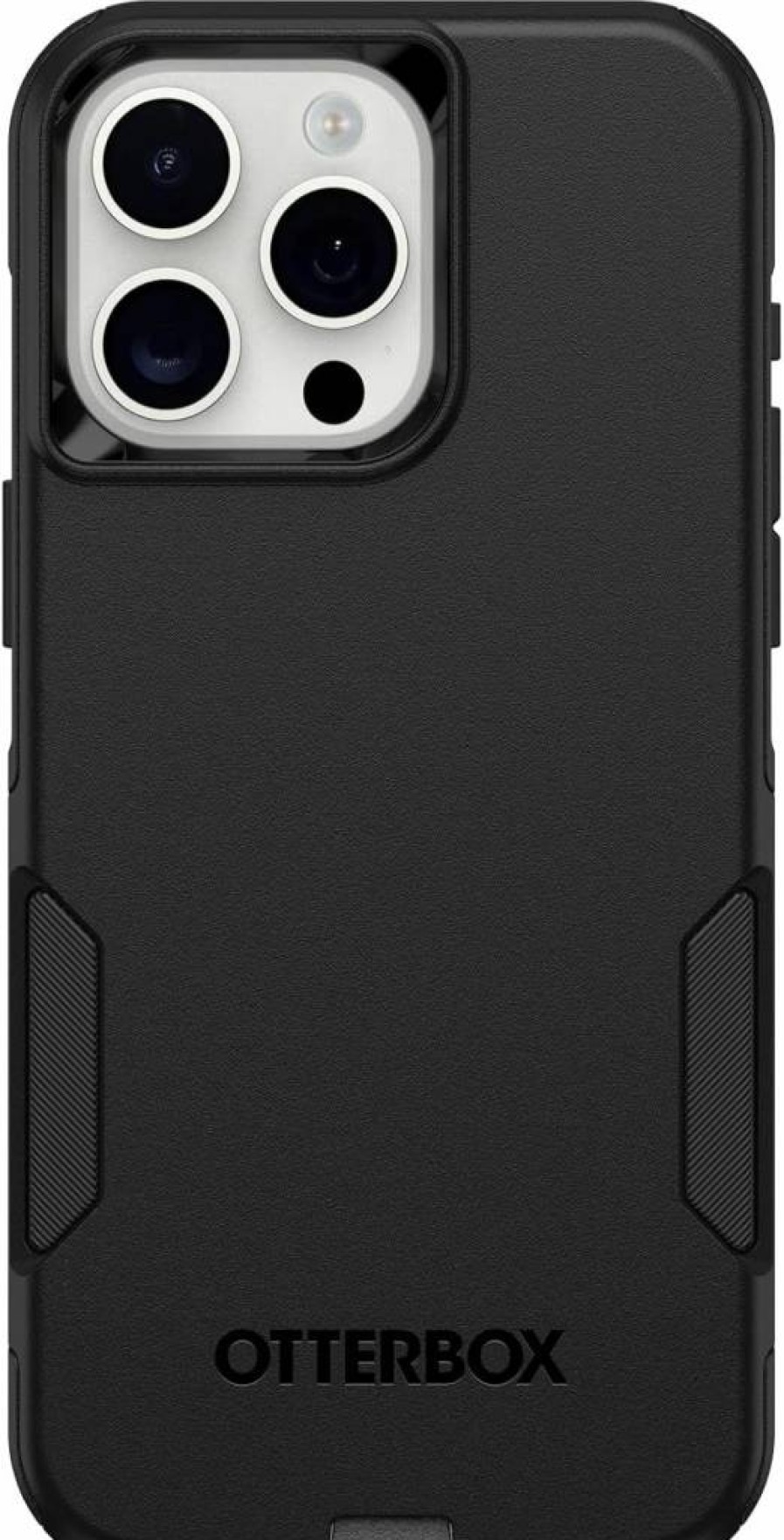 OtterBox Commuter Series Case for iPhone 15 Pro Max - Slim, Tough & Lightweight Protective Cover with Port Protection | Black | Polybag Packaging