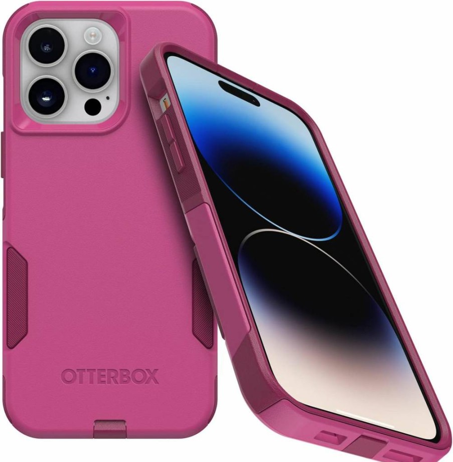 OtterBox Commuter Series Case for iPhone 14 Pro Max - Slim & Tough Protective Cover with Port Protection | Dont Be Blue (Blue) | Pocket-Friendly Design