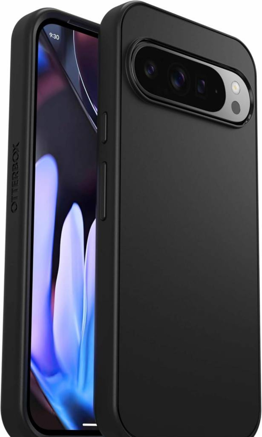 OtterBox Symmetry Series Case for Google Pixel 9 Pro XL - Slim Protective Cover with Wireless Charging Compatibility & Raised Edges, Black