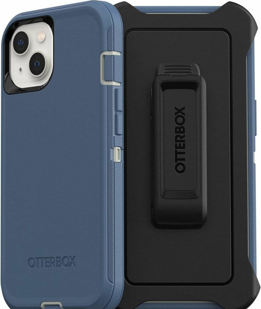 OtterBox Defender Series Screenless Edition Case for iPhone 13 - Fort Blue, Protective Cover, Durable Phone Case