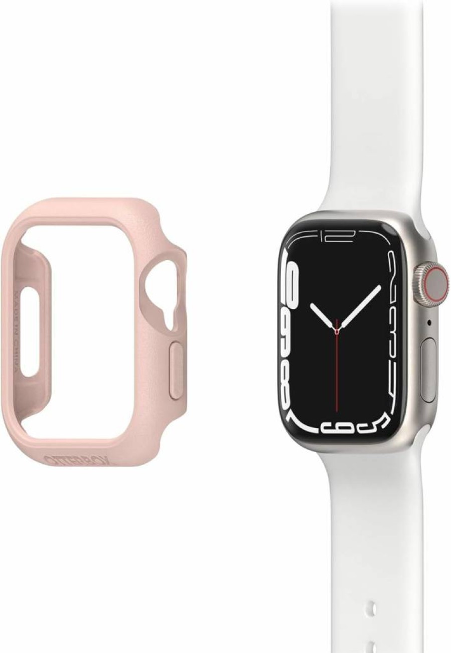 OtterBox All Day Protective Case for Apple Watch Series 7/8/9 41mm - Light Pink Rose Petal Slim Durable Cover