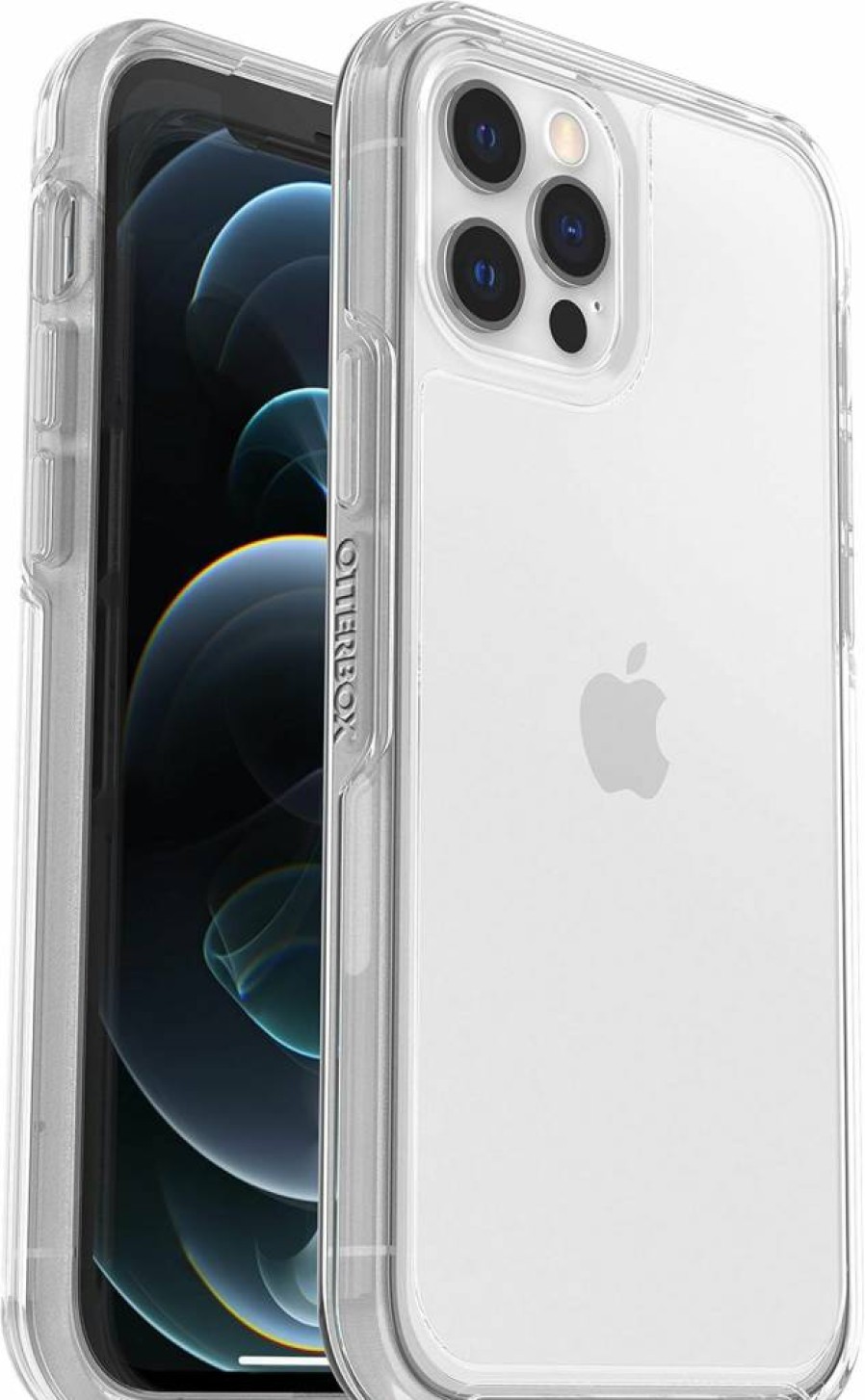 OtterBox Symmetry Series Clear Case for iPhone 12 & 12 Pro | Ultra-Sleek Protective Cover with Wireless Charging & Raised Edges | Polybag Packaging for Business Bulk Orders