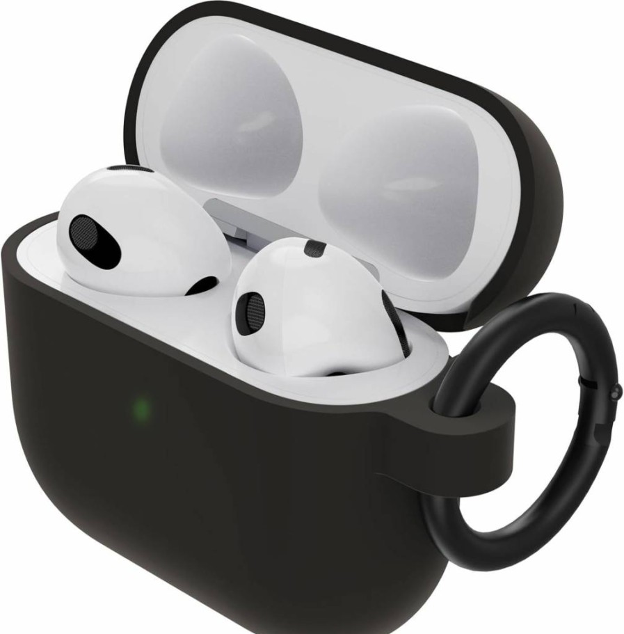 OtterBox Clear Soft Touch Protective Case for Apple AirPods 3rd Gen - Black Crystal