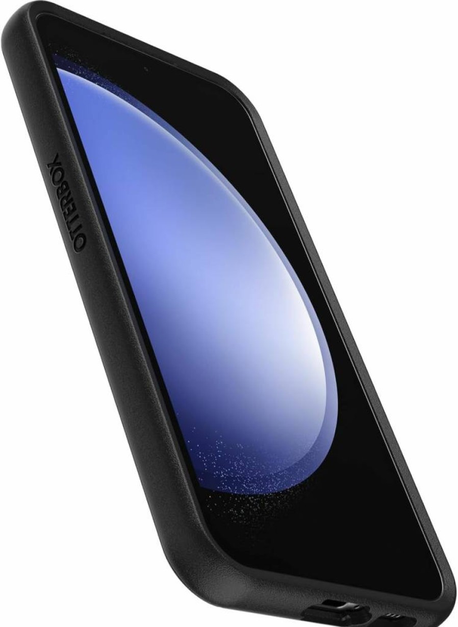 OtterBox Symmetry Series Case for Samsung Galaxy S23 FE - Slim Protective Cover with Wireless Charging, Raised Edges, Black (Polybag Packaging)