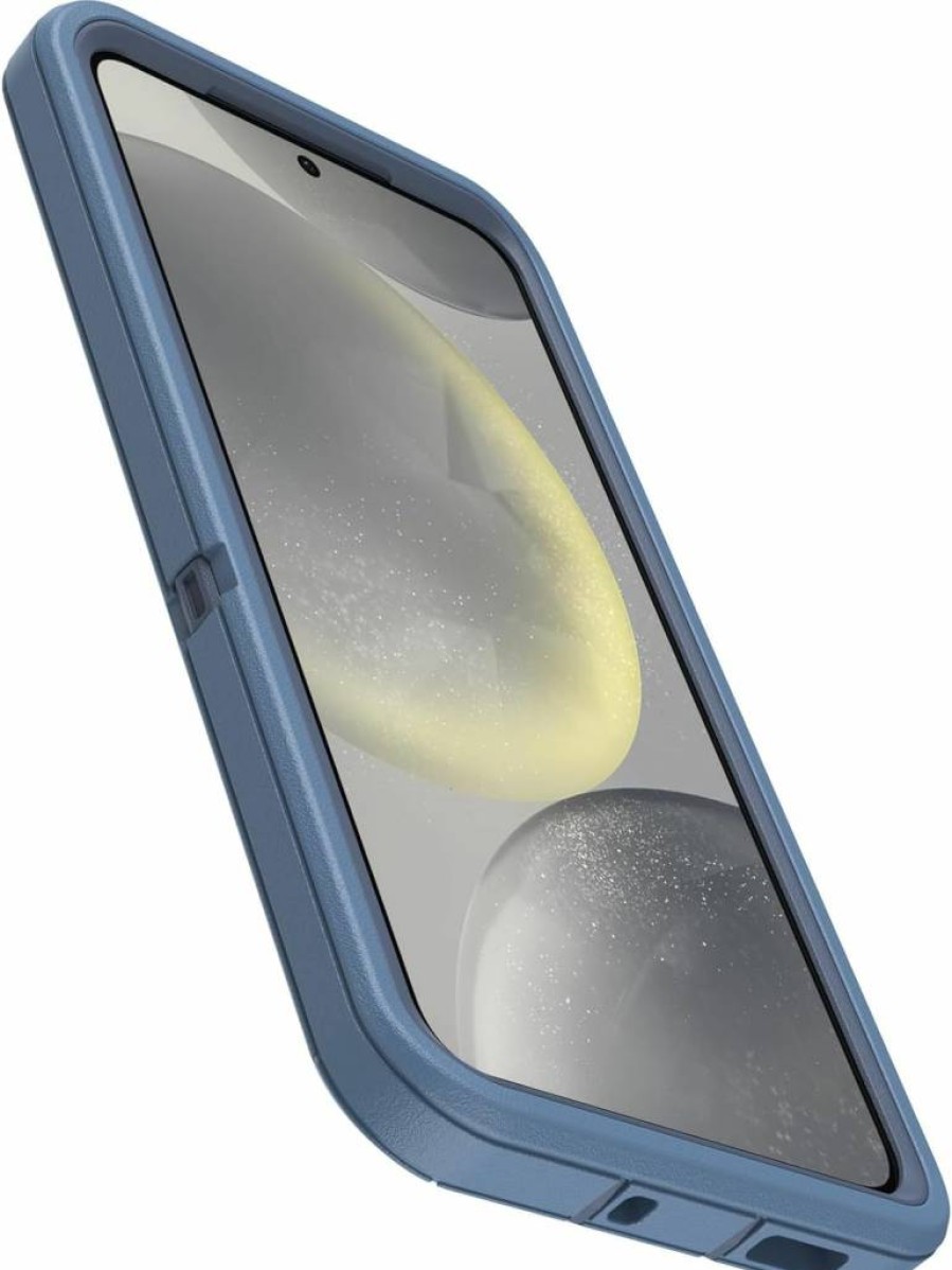 OtterBox Defender Series Rugged Case for Samsung Galaxy S24 with Holster Clip & Kickstand, Black - Durable Protection & Port Covers