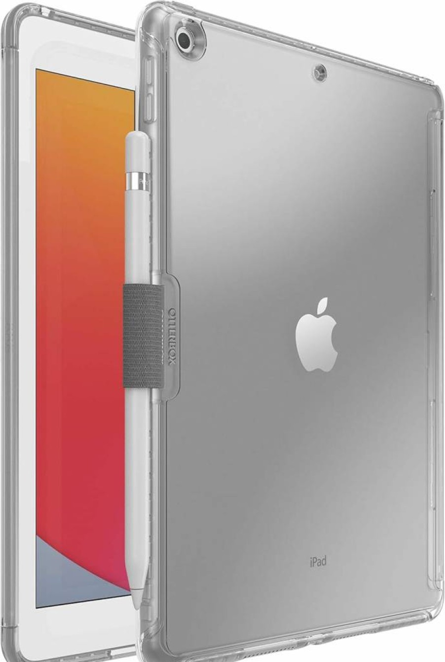 OtterBox Symmetry Clear Protective Case for iPad 8th/7th Generation - Slim Transparent Cover with Ultra-Sleek Design - Single Unit Polybag Packaging