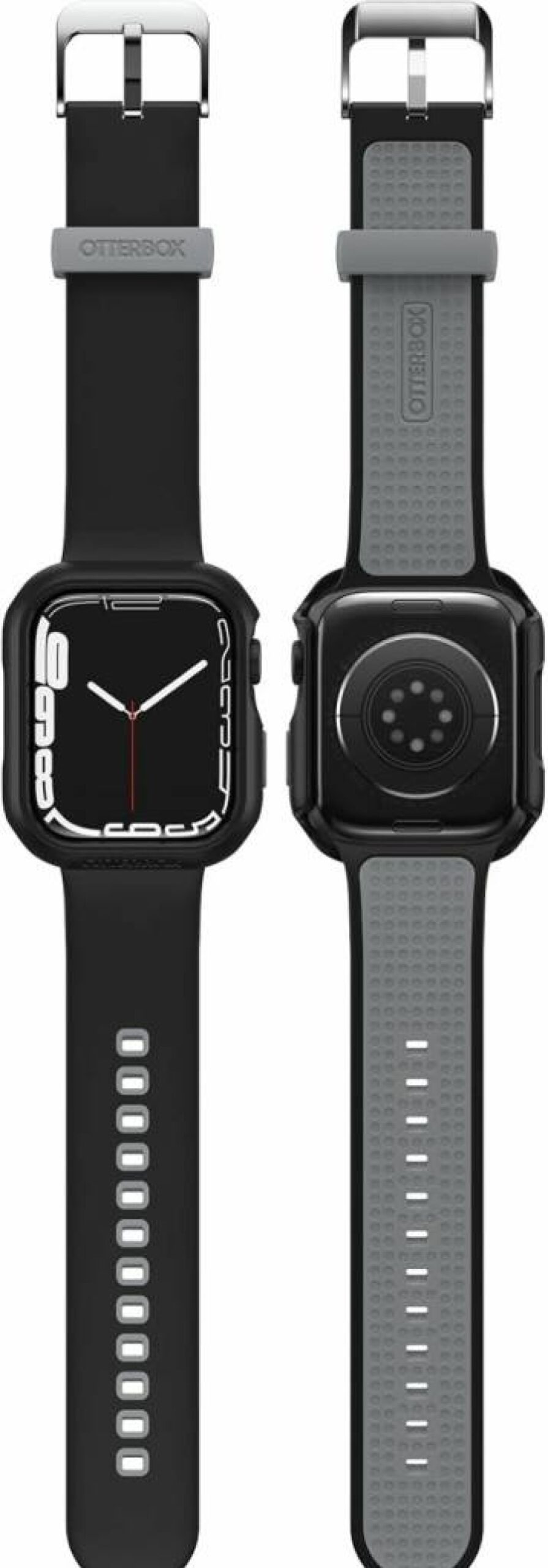 OtterBox Expressway Protective Bumper Case & Band Compatible with Apple Watch Series 7/8/9 45mm - Black