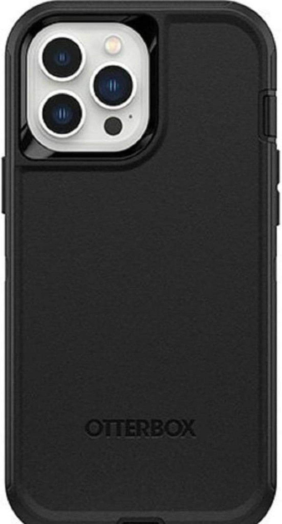 OtterBox Defender Series Rugged Case for iPhone 13 Pro Max & 12 Pro Max - Black | Heavy Duty Protection with Holster Clip & Built-in Kickstand | Port Covers for Dust Protection