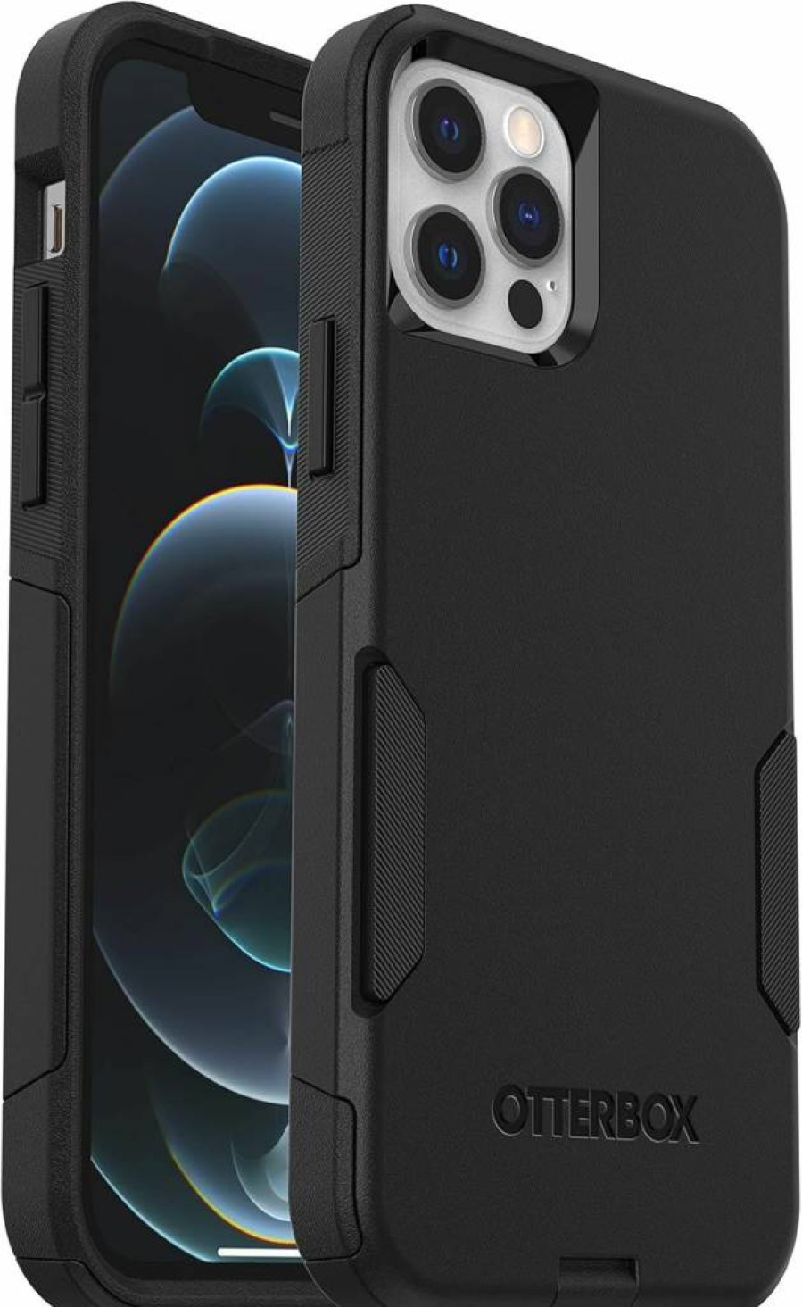 OtterBox Commuter Series Case for iPhone 13 Pro Max & 12 Pro Max - Slim, Tough, Black Protective Cover with Port Protection | Business & Retail Packaging