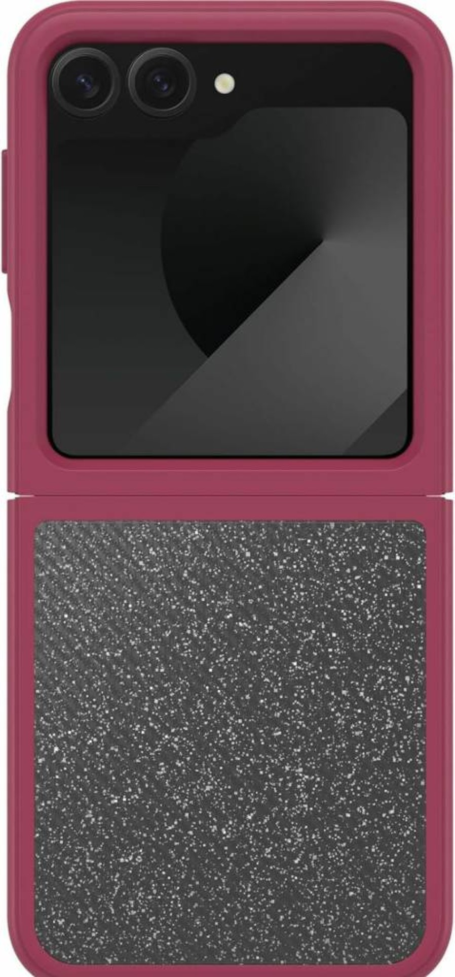 OtterBox Galaxy Z Flip 6 Case - Berry Bliss Red, Ultra Thin Slim Hard Shell with Soft Edges, 5G Compatible, Wireless Charging Friendly, Protective Cover for Samsung Z Flip6