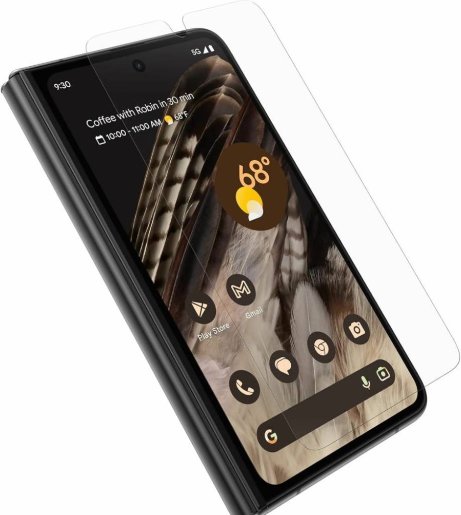 OtterBox Alpha Flex Antimicrobial Screen Protector for Google Pixel Fold - Anti-Germ, Scratch-Resistant, Case-Friendly