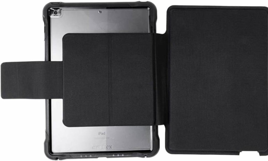 OtterBox Unlimited Series Keyboard Folio Case with Screen Protector for iPad 7th/8th/9th Gen 10.2" (2019-2021 Models) - Clear Black Protective Cover