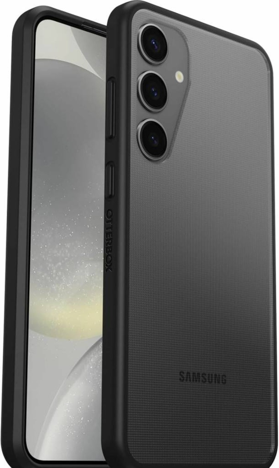 OtterBox Prefix Series Ultra-Thin Clear Glitter Case for Samsung Galaxy S24+ - Stardust Design, Wireless Charging Compatible, Raised Edge Protection