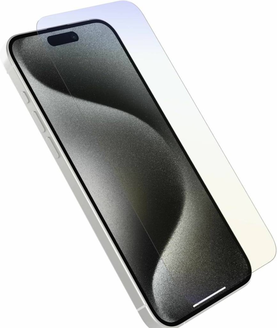 OtterBox iPhone 15 Pro Max Screen Protector - Blue Light Filter, Anti-Glare, Precision Fit, Easy Install, Polybag Packaging